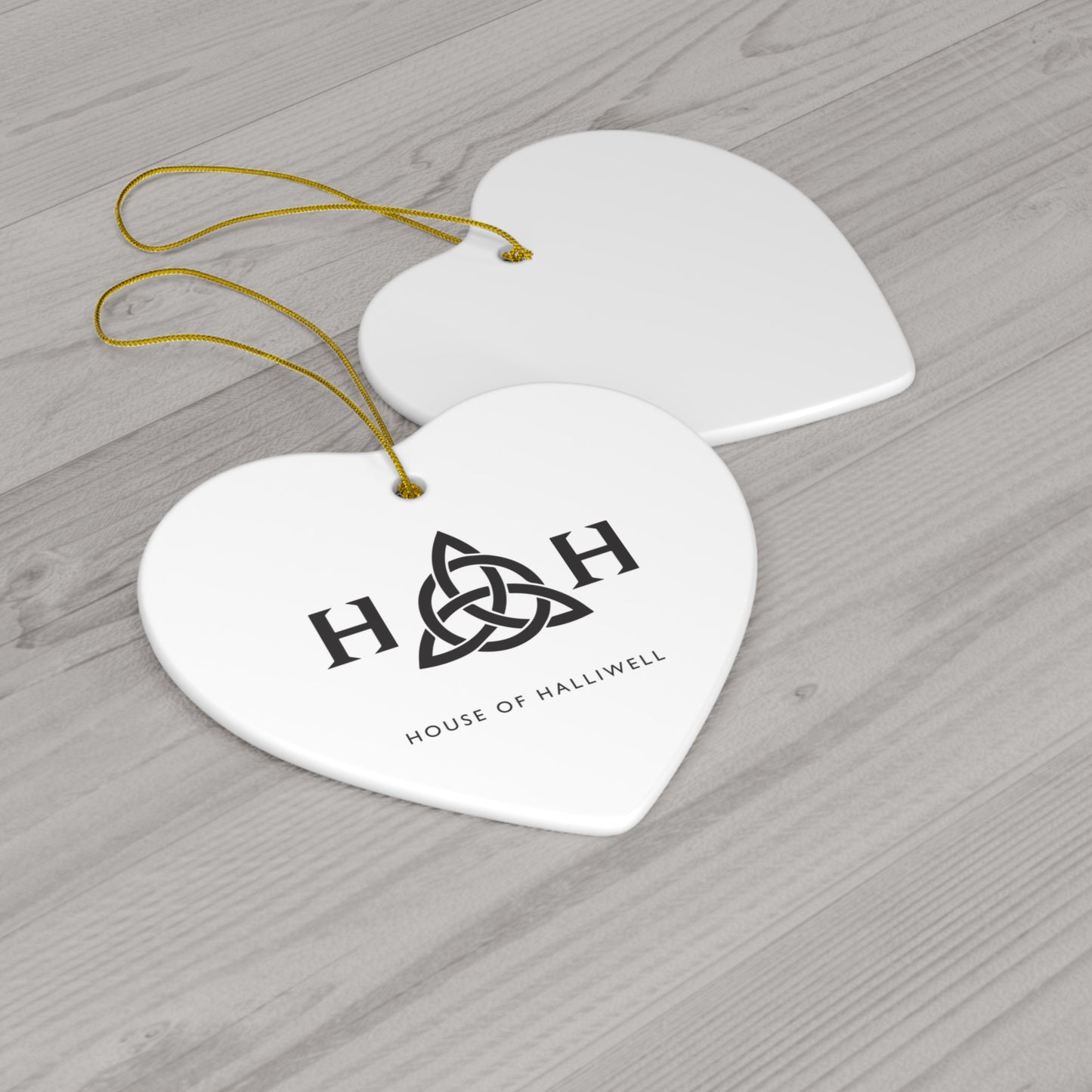 White HOH Ceramic Ornament, 4 Shapes