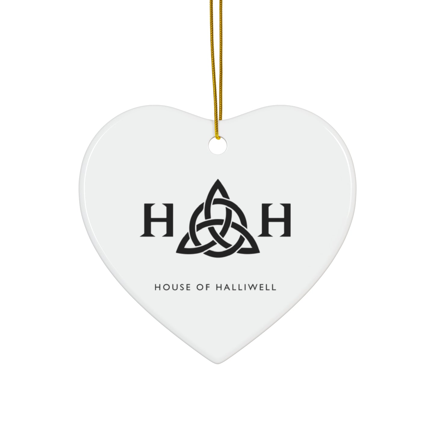 White HOH Ceramic Ornament, 4 Shapes