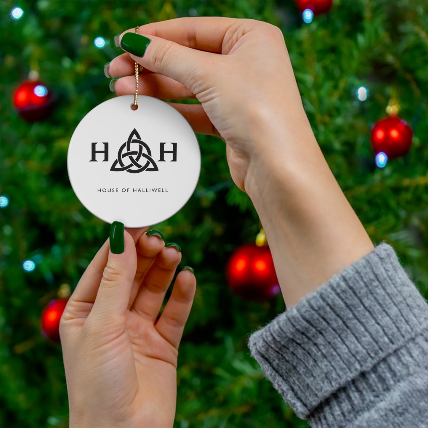 White HOH Ceramic Ornament, 4 Shapes