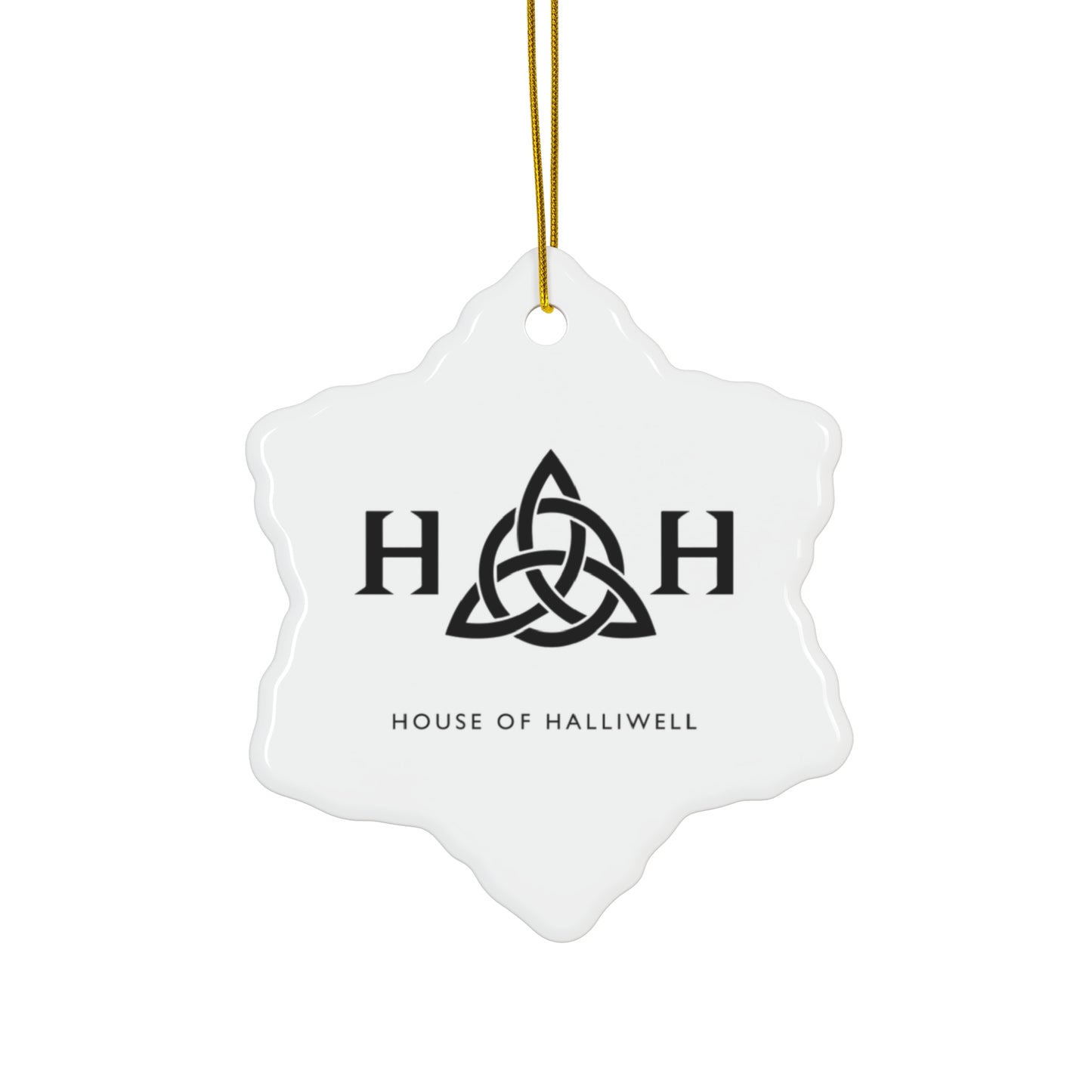 White HOH Ceramic Ornament, 4 Shapes