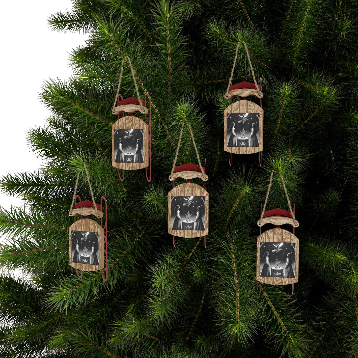 HOH Sled Ornaments