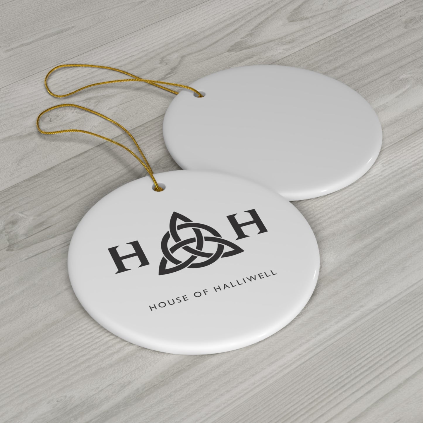 White HOH Ceramic Ornament, 4 Shapes