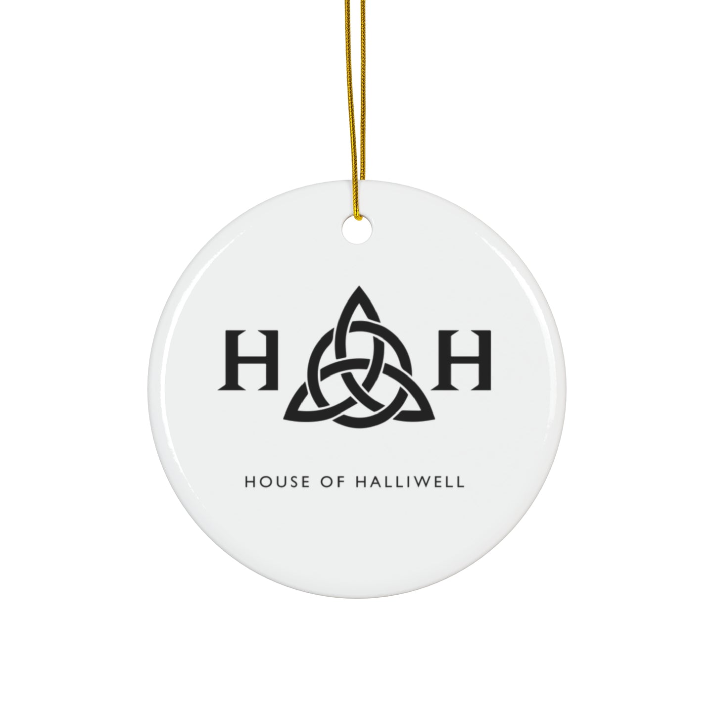 White HOH Ceramic Ornament, 4 Shapes