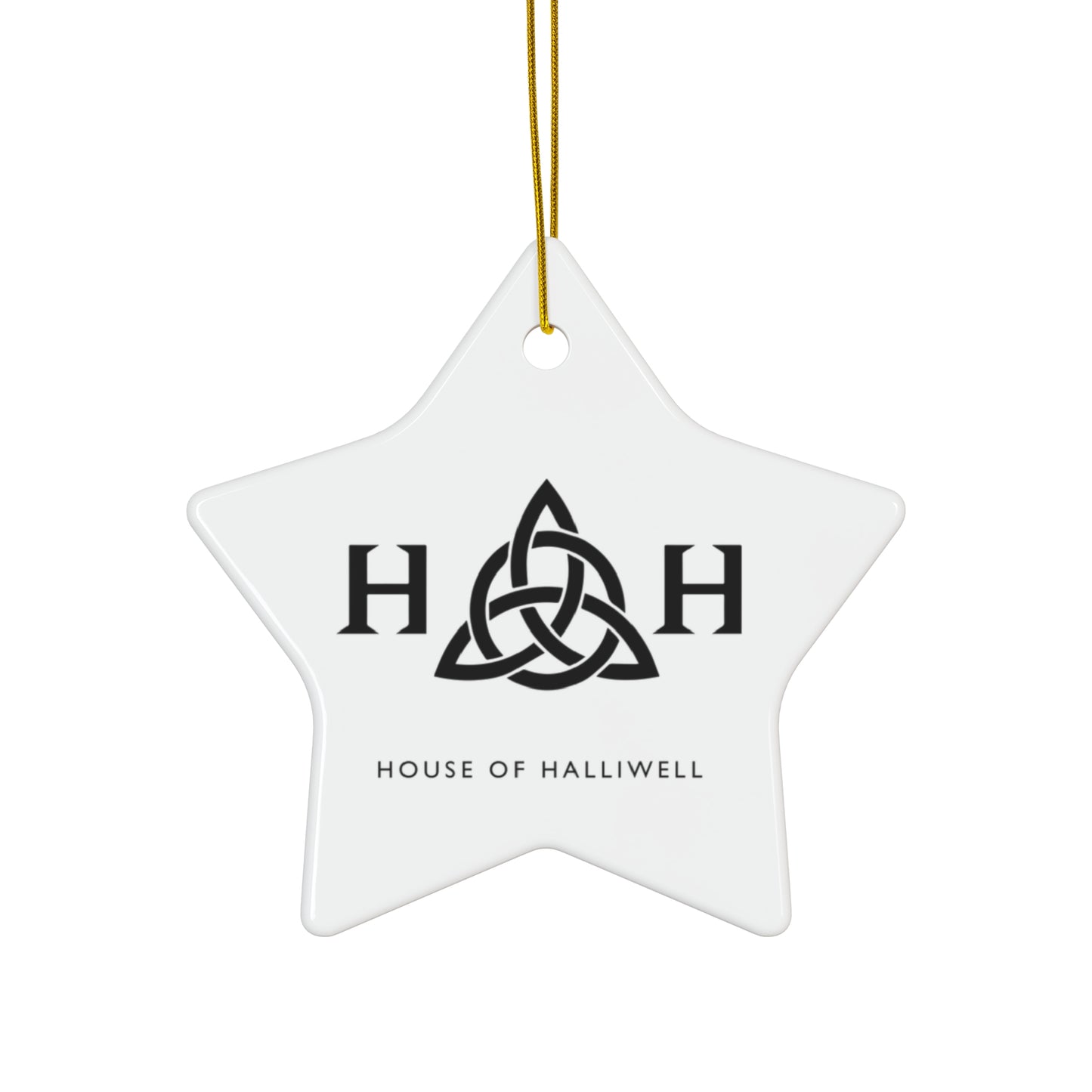 White HOH Ceramic Ornament, 4 Shapes
