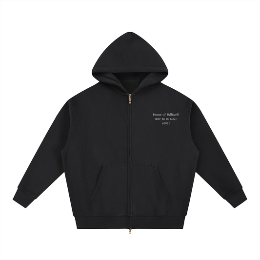 HOH zip up Oversized Fleece Hoodie