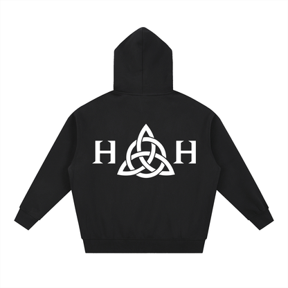 HOH zip up Oversized Fleece Hoodie